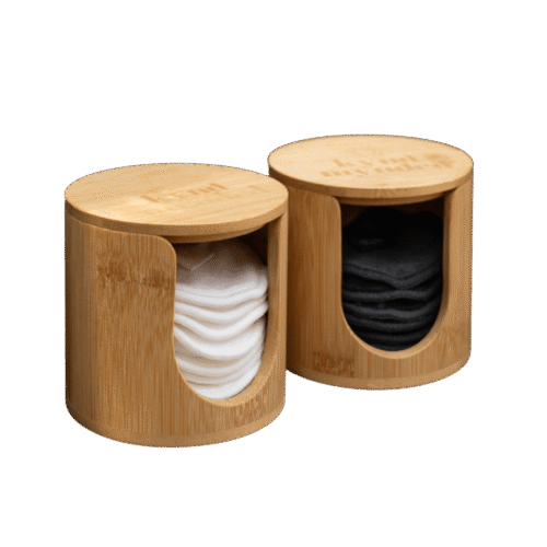 Bamboe houder wasbare wattenschijfjes Kynd Mynded