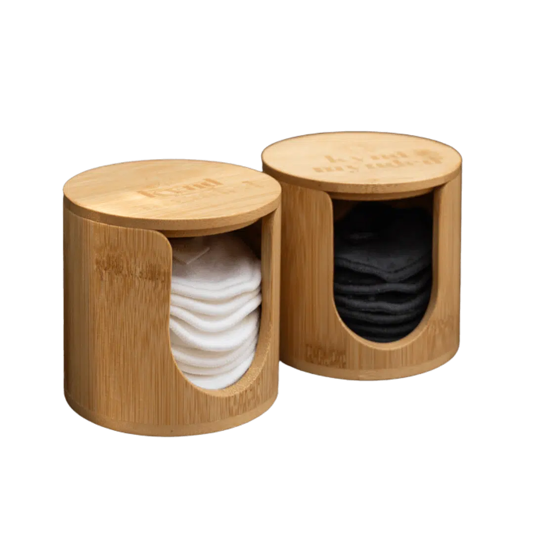 Bamboe houder wasbare wattenschijfjes Kynd Mynded Bamboe houder wasbare wattenschijfjes Kynd Mynded