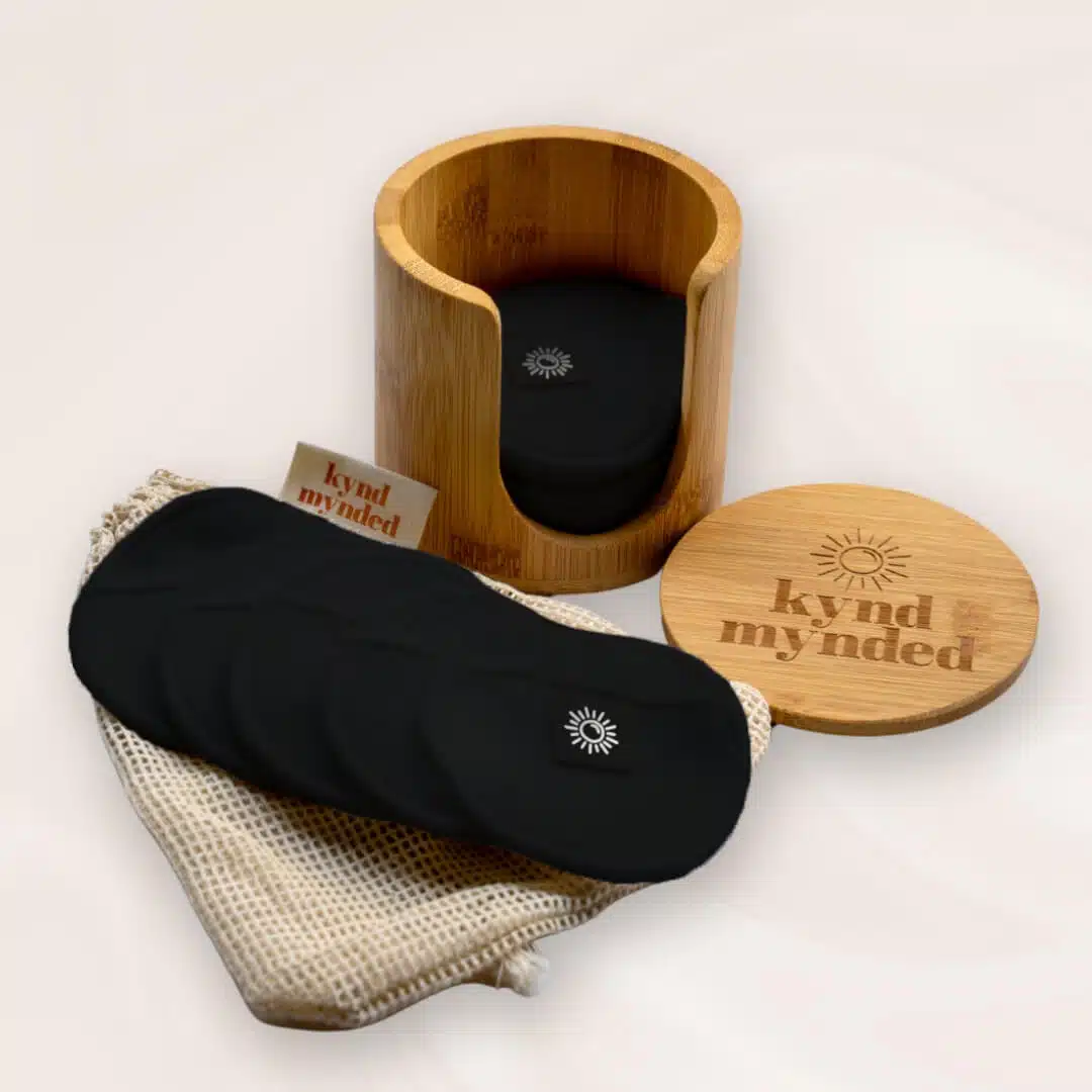 Wasbare Wattenschijfjes met Houder - Kynd Mynded Wasbare Wattenschijfjes met Houder - Kynd Mynded