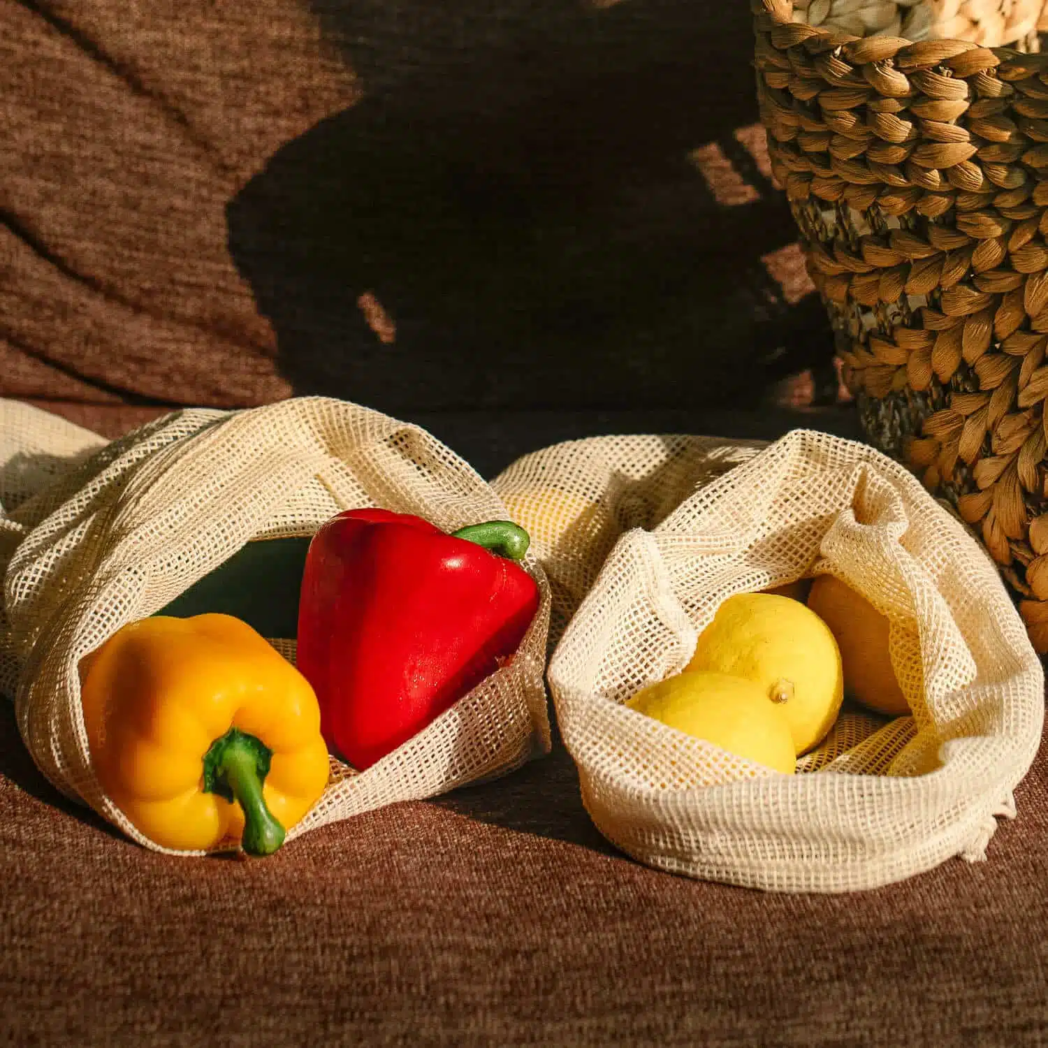 Kynd-Mynded-Zakje-Groente-Fruit Katoenen Zakje voor Groente en Fruit