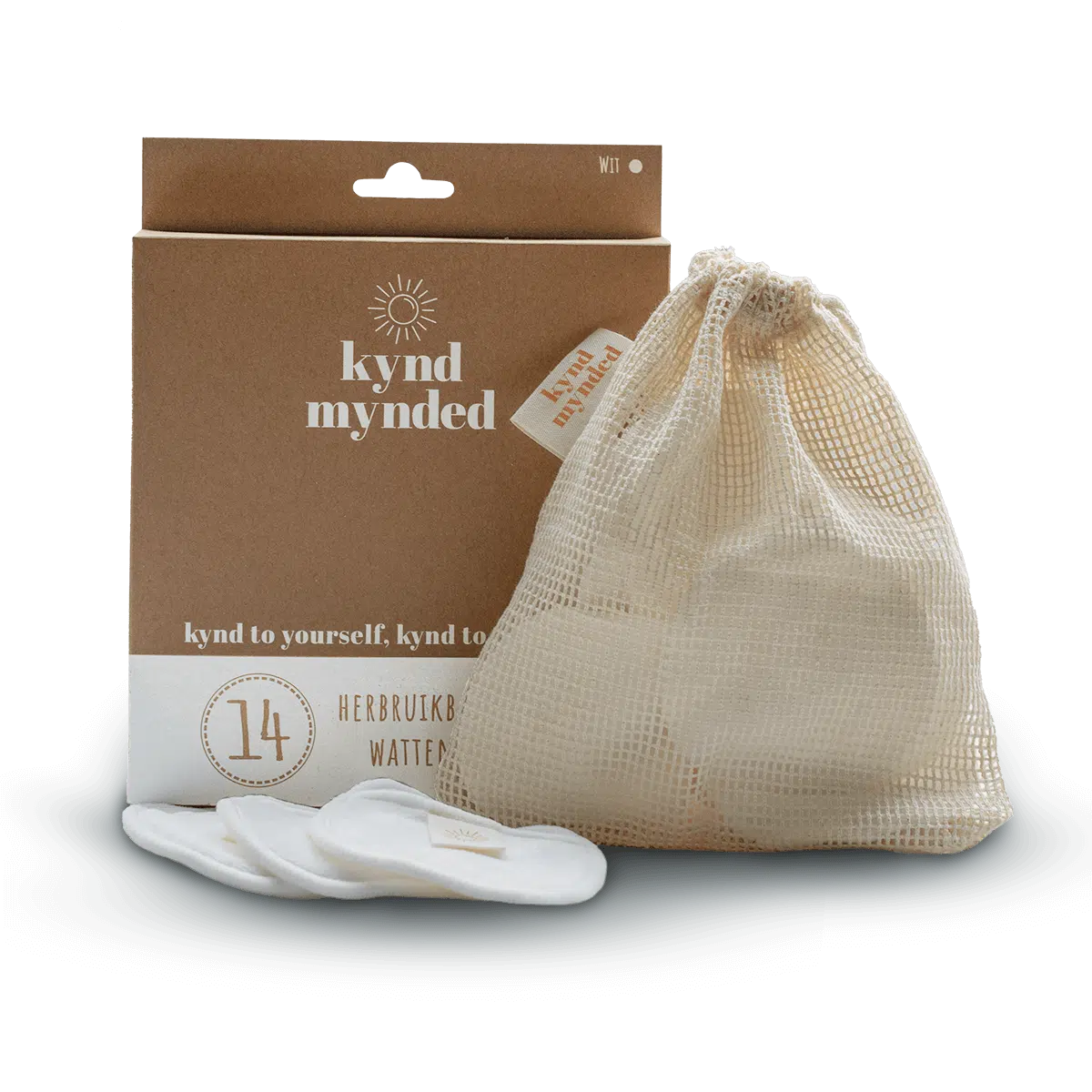 Wasbare wattenschijfjes wit Wasbare wattenschijfjes wit