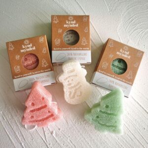 Kerst Konjac Sponge - Kynd Mynded Kerstgeschenkjes