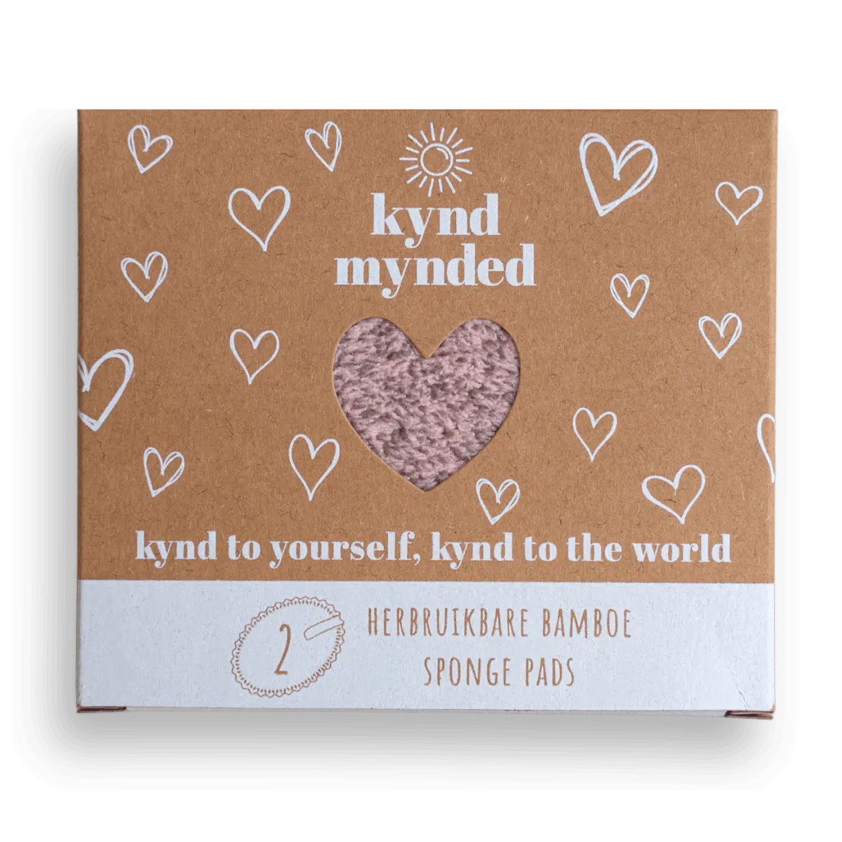 Hartjes Bamboe Sponge Pads - Kynd Mynded - Verpakking